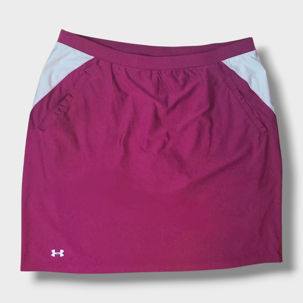Under Armour | Women's Pink&White Athletic Skorts | Size Large | Golf | Tennis |